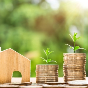 Home values increase over time by appreciation