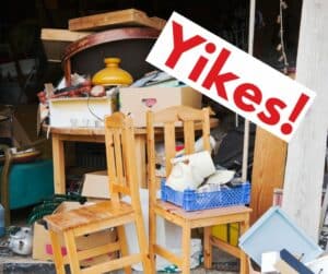 Junk in garage left behind by seller