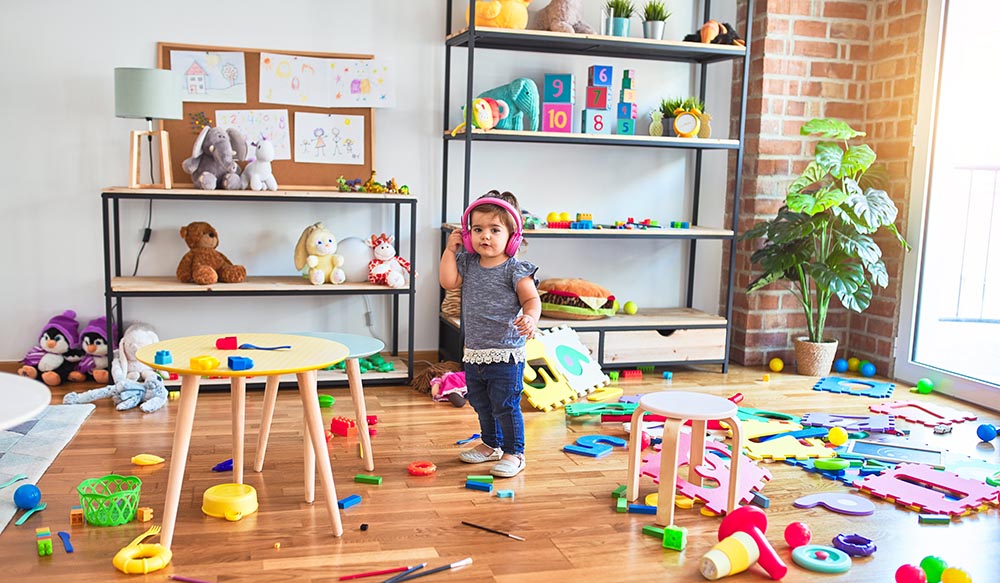 Staging a kids room starts with toys