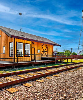 Train depot Houston and Texas Central Railway in Anna TX