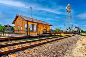Train depot Houston and Texas Central Railway in Anna TX