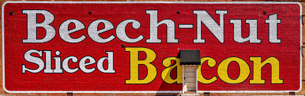 Beech-Nut sign attached to hardware store in Anna, TX