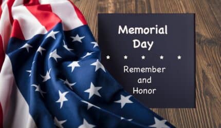 US Flag and Memorial Day 2025